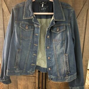 Ann Taylor LOFT Women's Blue Denim Jacket XL